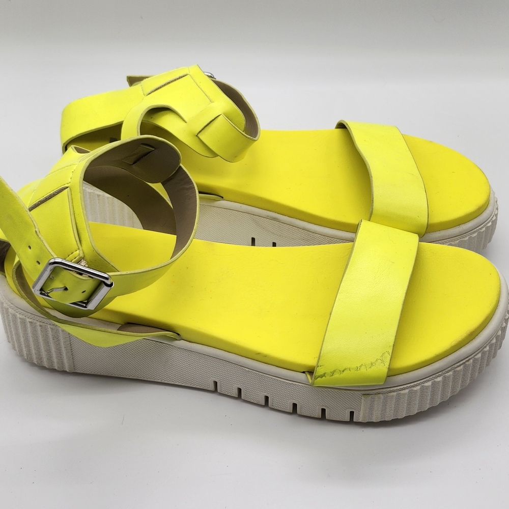 MIA Neon Yellow Platform Sandals